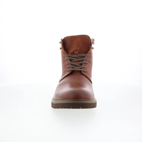 Johnston & Murphy 20-4406 Mens Brown Leather Lace Up Casual Dress Boots
