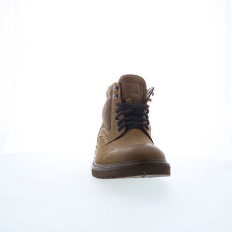 Johnston & Murphy 20-4412 Mens Brown Leather Lace Up Casual Dress Boots