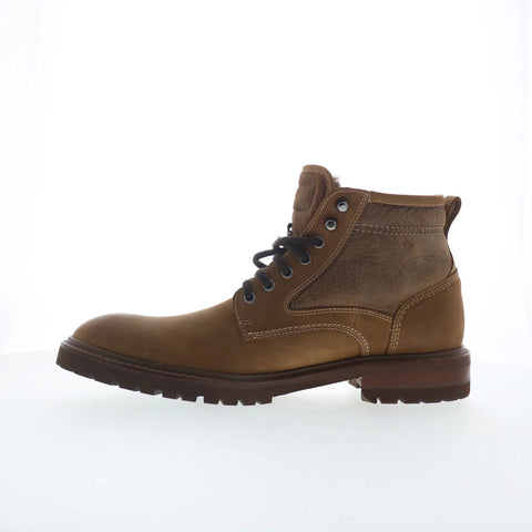 Johnston & Murphy 20-4412 Mens Brown Leather Lace Up Casual Dress Boots