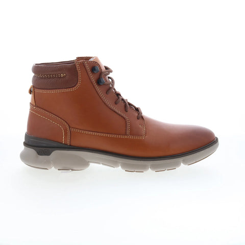 Johnston & Murphy 20-4512 Mens Brown Leather Lace Up Casual Dress Boots