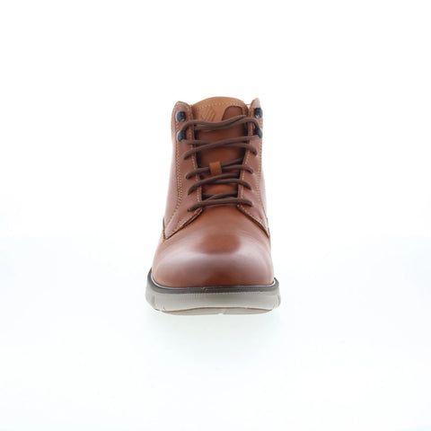 Johnston & Murphy 20-4512 Mens Brown Leather Lace Up Casual Dress Boots