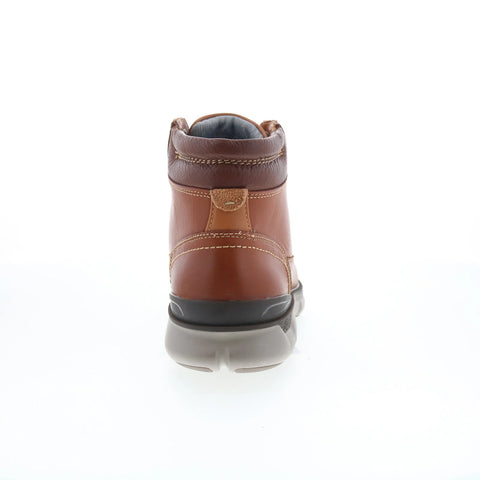 Johnston & Murphy 20-4512 Mens Brown Leather Lace Up Casual Dress Boots