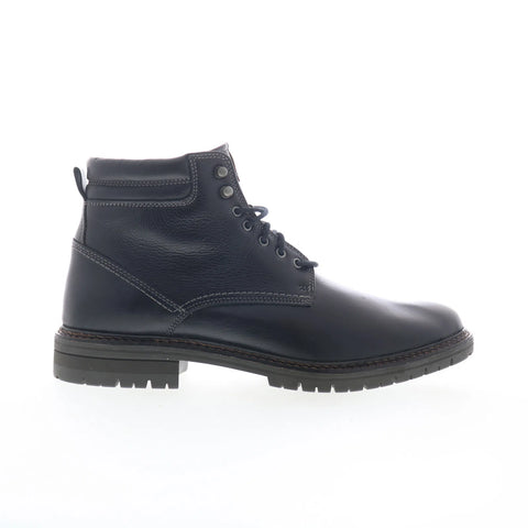 Johnston & Murphy 20-4535 Mens Black Leather Lace Up Casual Dress Boots