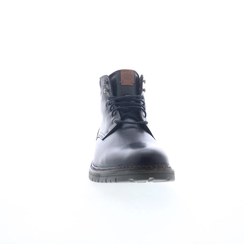 Johnston & Murphy 20-4535 Mens Black Leather Lace Up Casual Dress Boots