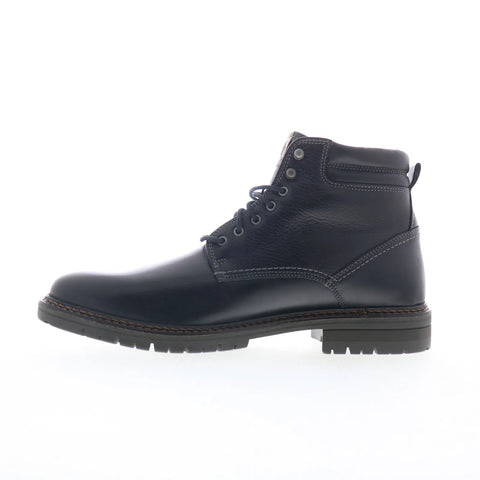 Johnston & Murphy 20-4535 Mens Black Leather Lace Up Casual Dress Boots