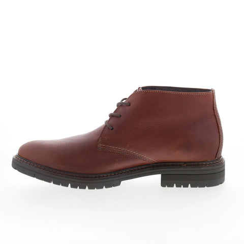 Johnston & Murphy 20-4550 Mens Brown Leather Lace Up Chukkas Boots