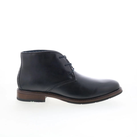 Johnston & Murphy 20-4561 Mens Black Leather Pull On Chukkas Boots