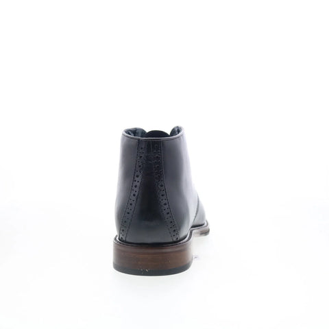 Johnston & Murphy 20-4561 Mens Black Leather Pull On Chukkas Boots