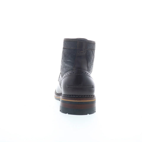 Johnston & Murphy 20-5683 Mens Brown Leather Lace Up Casual Dress Boots