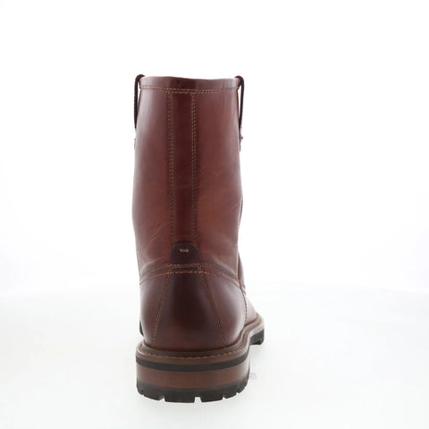 Johnston & Murphy 20-5982 Mens Brown Leather Zipper Casual Dress Boots