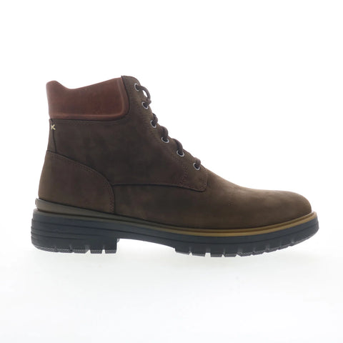 Johnston & Murphy 20-5992 Mens Brown Leather Lace Up Casual Dress Boots
