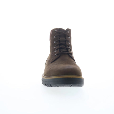 Johnston & Murphy 20-5992 Mens Brown Leather Lace Up Casual Dress Boots