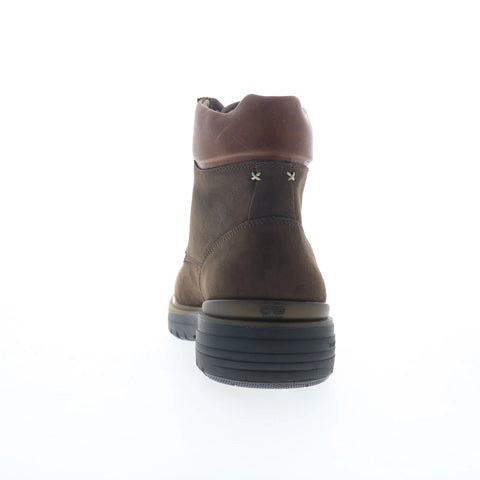 Johnston & Murphy 20-5992 Mens Brown Leather Lace Up Casual Dress Boots