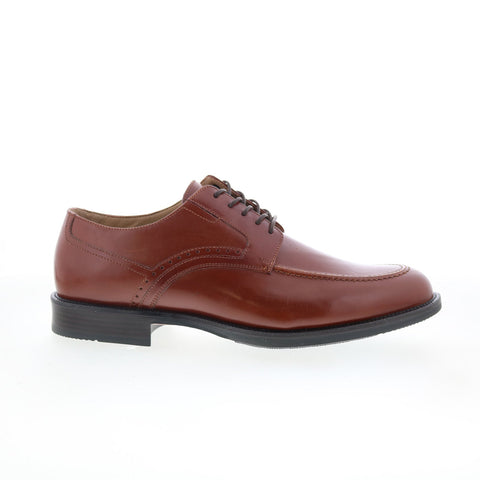 Johnston & Murphy McGrath Italian Calfskin Mens Brown Oxfords Casual Shoes
