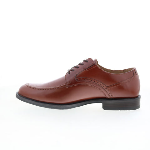 Johnston & Murphy McGrath Italian Calfskin Mens Brown Oxfords Casual Shoes