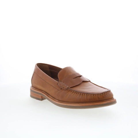Johnston & Murphy 20-6666 Mens Brown Leather Loafers & Slip Ons Penny Shoes