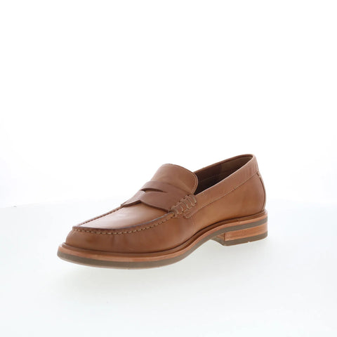 Johnston & Murphy 20-6666 Mens Brown Leather Loafers & Slip Ons Penny Shoes