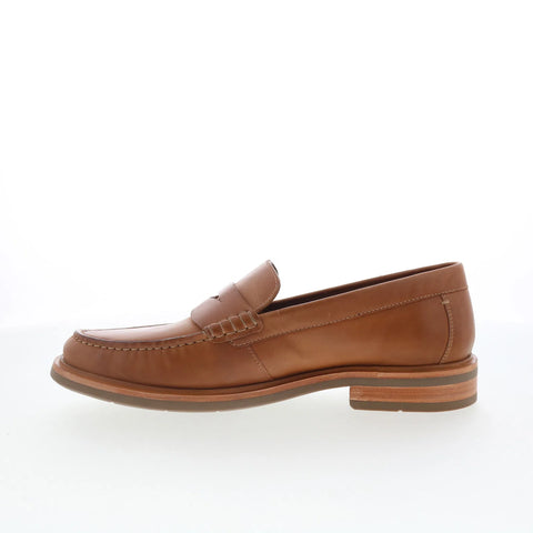 Johnston & Murphy 20-6666 Mens Brown Leather Loafers & Slip Ons Penny Shoes