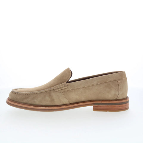 Johnston & Murphy 20-6670 Mens Brown Suede Loafers & Slip Ons Penny Shoes