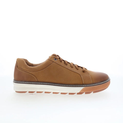Johnston & Murphy 20-6672 Mens Brown Leather Lifestyle Sneakers Shoes