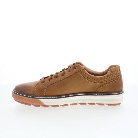 Johnston & Murphy 20-6672 Mens Brown Leather Lifestyle Sneakers Shoes