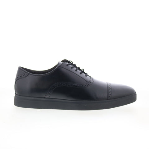 Johnston & Murphy 20-6685 Mens Black Leather Oxfords & Lace Ups Cap Toe Shoes