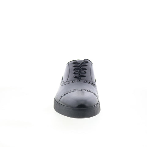 Johnston & Murphy 20-6685 Mens Black Leather Oxfords & Lace Ups Cap Toe Shoes