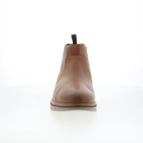 Johnston & Murphy 20-7152 Mens Brown Leather Slip On Chelsea Boots