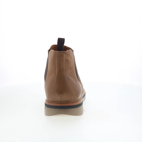 Johnston & Murphy 20-7152 Mens Brown Leather Slip On Chelsea Boots