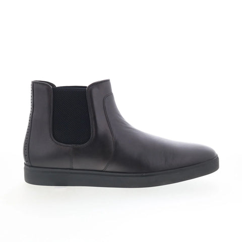 Johnston & Murphy 20-7571 Mens Black Leather Slip On Chelsea Boots