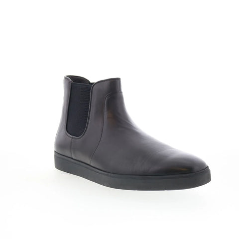 Johnston & Murphy 20-7571 Mens Black Leather Slip On Chelsea Boots