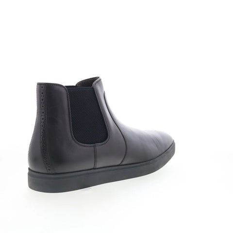 Johnston & Murphy 20-7571 Mens Black Leather Slip On Chelsea Boots