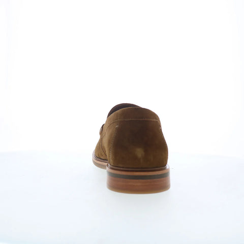 Johnston & Murphy 20-7572 Mens Brown Suede Loafers & Slip Ons Casual Shoes