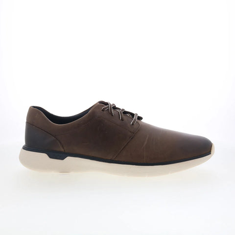 Johnston & Murphy 20-7587 Mens Brown Wide Oxfords Plain Toe Shoes