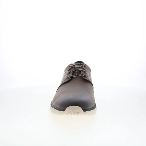 Johnston & Murphy 20-7587 Mens Brown Wide Oxfords Plain Toe Shoes