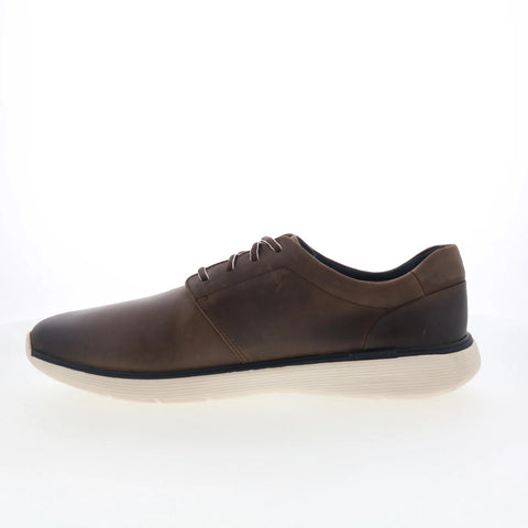 Johnston & Murphy 20-7587 Mens Brown Wide Oxfords Plain Toe Shoes