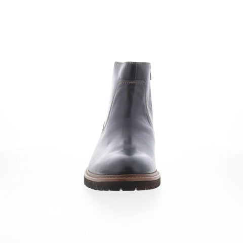Johnston & Murphy 20-7647 Mens Black Leather Zipper Chelsea Boots