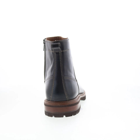 Johnston & Murphy 20-7647 Mens Black Leather Zipper Chelsea Boots