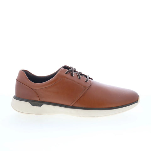 Johnston & Murphy 20-7652 Mens Brown Wide Oxfords & Lace Ups Plain Toe Shoes
