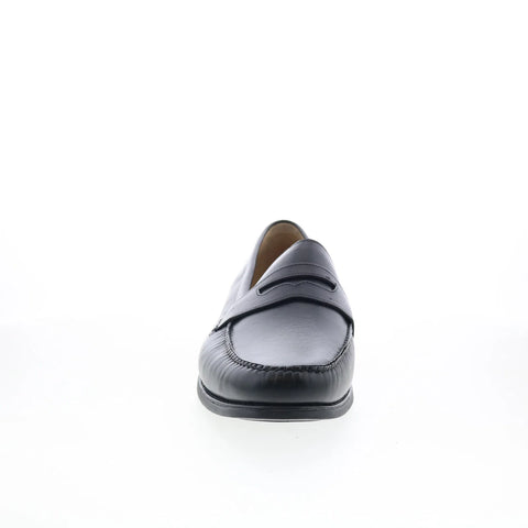 Johnston & Murphy 20-7795 Mens Black Wide Loafers & Slip Ons Penny Shoes