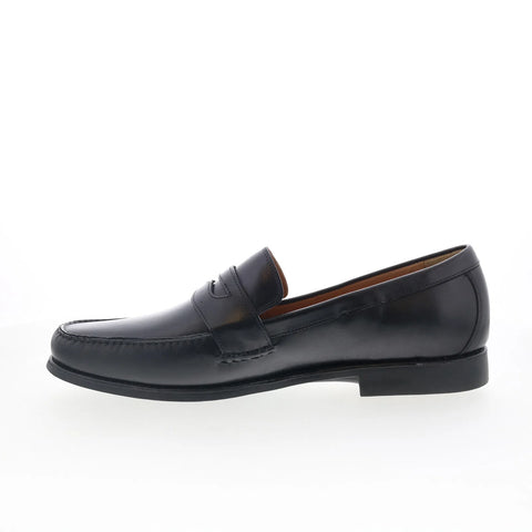 Johnston & Murphy 20-7795 Mens Black Wide Loafers & Slip Ons Penny Shoes