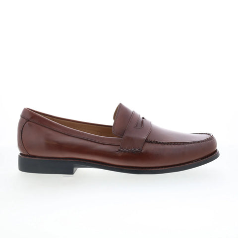 Johnston & Murphy 20-7796 Mens Brown Wide Loafers & Slip Ons Penny Shoes