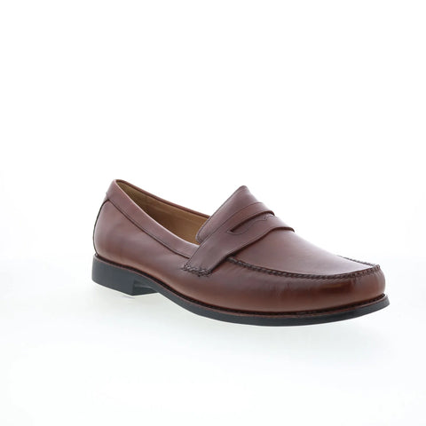 Johnston & Murphy 20-7796 Mens Brown Wide Loafers & Slip Ons Penny Shoes