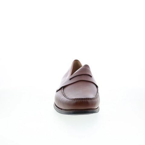 Johnston & Murphy 20-7796 Mens Brown Wide Loafers & Slip Ons Penny Shoes