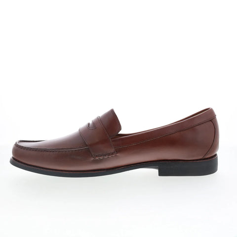 Johnston & Murphy 20-7796 Mens Brown Wide Loafers & Slip Ons Penny Shoes
