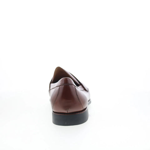 Johnston & Murphy 20-7796 Mens Brown Wide Loafers & Slip Ons Penny Shoes