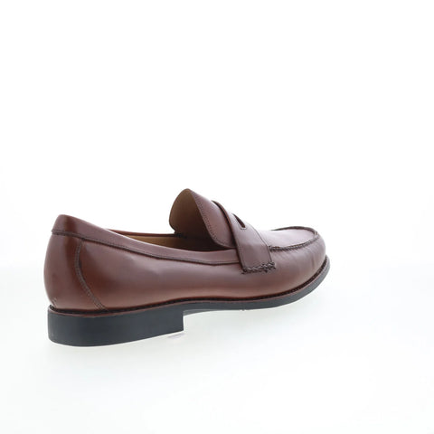 Johnston & Murphy 20-7796 Mens Brown Wide Loafers & Slip Ons Penny Shoes