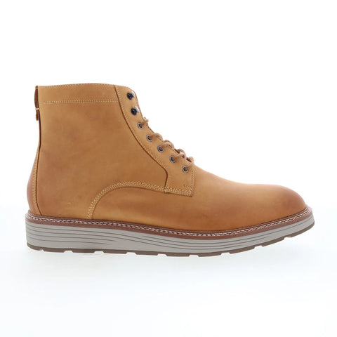 Johnston & Murphy 20-7910 Mens Brown Leather Lace Up Casual Dress Boots