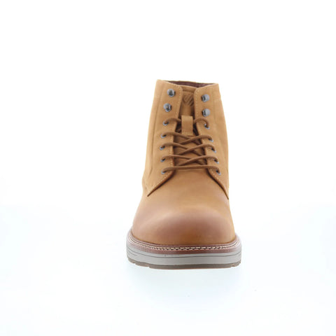 Johnston & Murphy 20-7910 Mens Brown Leather Lace Up Casual Dress Boots