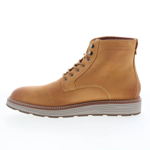 Johnston & Murphy 20-7910 Mens Brown Leather Lace Up Casual Dress Boots